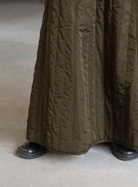 キルティングフレアスカート