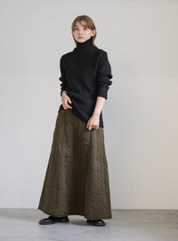 キルティングフレアスカート