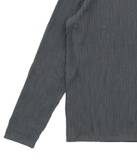 ハイネックシアーウェーブトップス