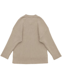 ワイドリブルーズVネックニット【SALE】