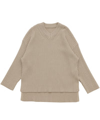 ワイドリブルーズVネックニット【SALE】