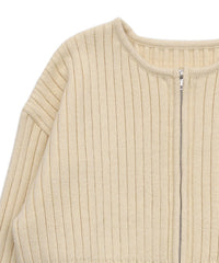 ダブルジップショートカーディガン【official限定】