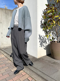 ダブルジップショートカーディガン【official限定】