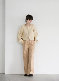 ダブルジップショートカーディガン【official限定】