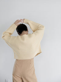 ダブルジップショートカーディガン【official限定】