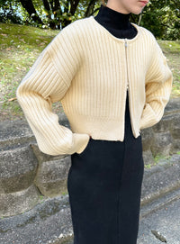 ダブルジップショートカーディガン【official限定】