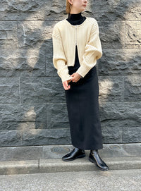 ダブルジップショートカーディガン【official限定】