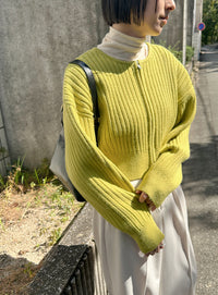 ダブルジップショートカーディガン【official限定】