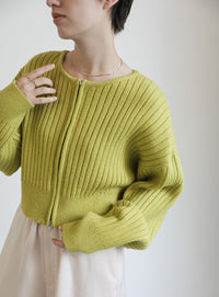 ダブルジップショートカーディガン【official限定】