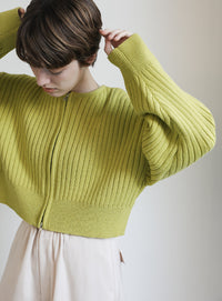 ダブルジップショートカーディガン【official限定】