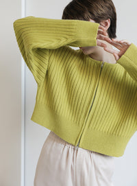 ダブルジップショートカーディガン【official限定】