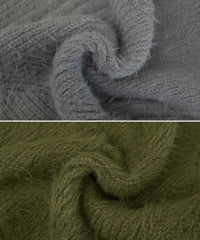 フェザーバックスリットオーバーニット