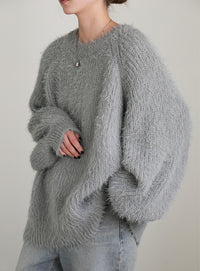 フェザーバックスリットオーバーニット