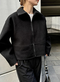 スリーブタックショートジャケット