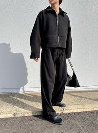 スリーブタックショートジャケット