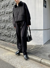 スリーブタックショートジャケット