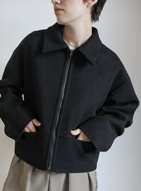 スリーブタックショートジャケット