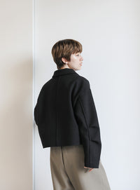 スリーブタックショートジャケット