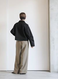 スリーブタックショートジャケット