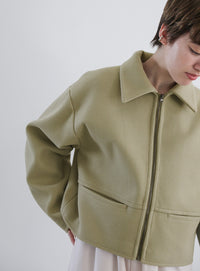 スリーブタックショートジャケット