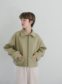 スリーブタックショートジャケット