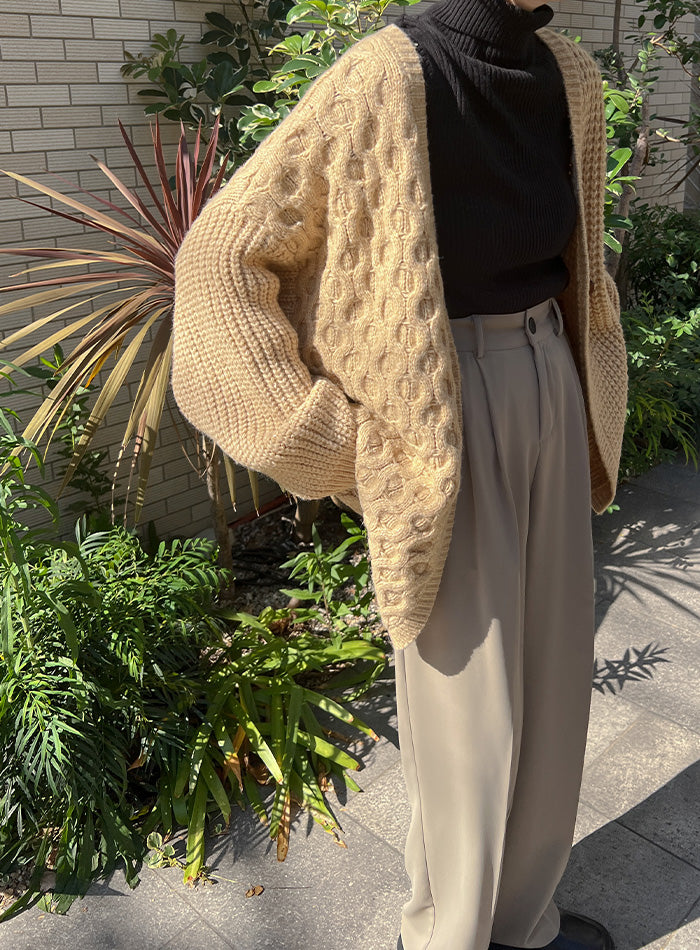 JIL SANDER カシミヤ100% カーディガン オレンジ アシンメトリー