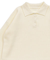 襟付きオーバーニット