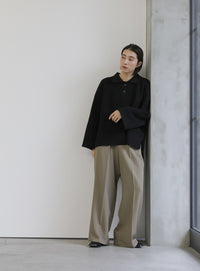 襟付きオーバーニット