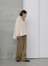 襟付きオーバーニット