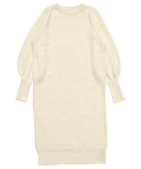 ボリュームスリーブロングニットワンピース【SALE】