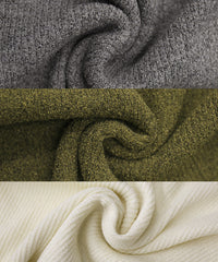 メランジリブニットショートカーディガン