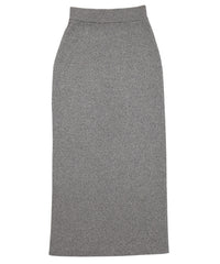 メランジリブニットロングスカート