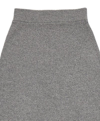 メランジリブニットロングスカート