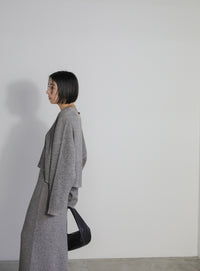 メランジリブニットロングスカート