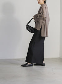 チェックパターンシアーポロニット