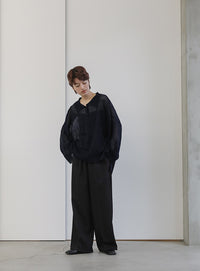 チェックパターンシアーポロニット