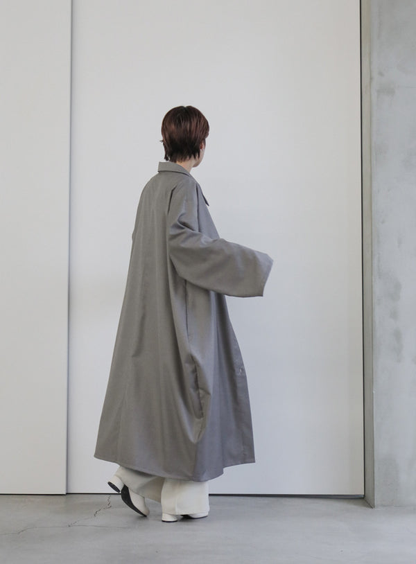 ステンカラーコクーンコート