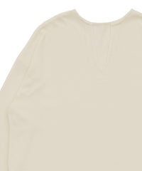 キーネックワッフルトップス