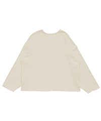 キーネックワッフルトップス