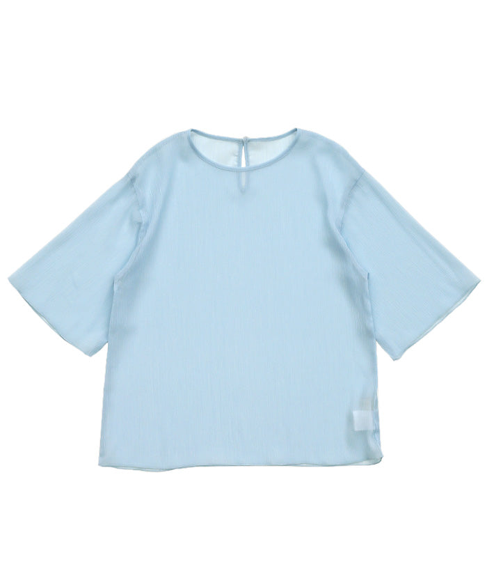 かわいい！ ラメシアーハーフスリーブブラウス【SALE】 MOCA SELECT – トップス