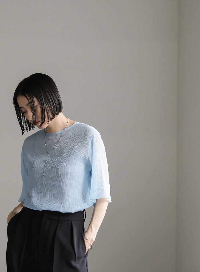 ラメシアーハーフスリーブブラウス – SELECT MOCA