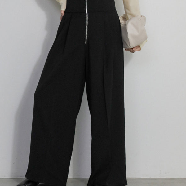 WILLFULLY ベージュ ワイドパンツ プリーツ入り ハイウエスト WILLFULLY ベージュ ワイドパンツ プリーツ入り ハイウエスト