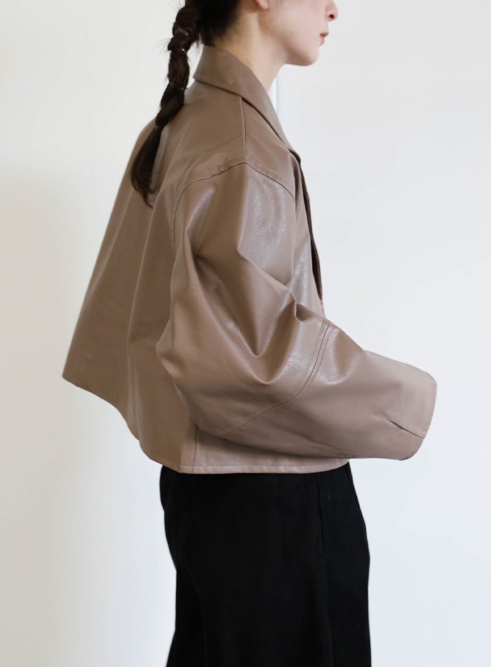 フェイクレザーショートジャケット – SELECT MOCA