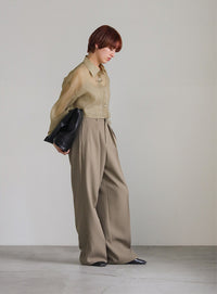 ショートシアーシャツ