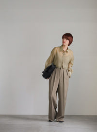 ショートシアーシャツ