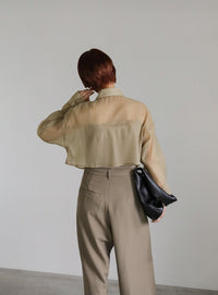 ショートシアーシャツ