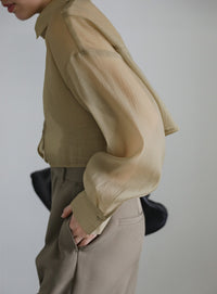 ショートシアーシャツ