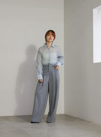 ショートシアーシャツ