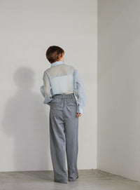 ショートシアーシャツ