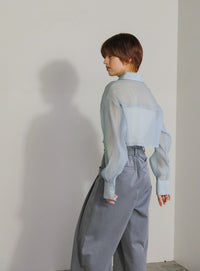 ショートシアーシャツ